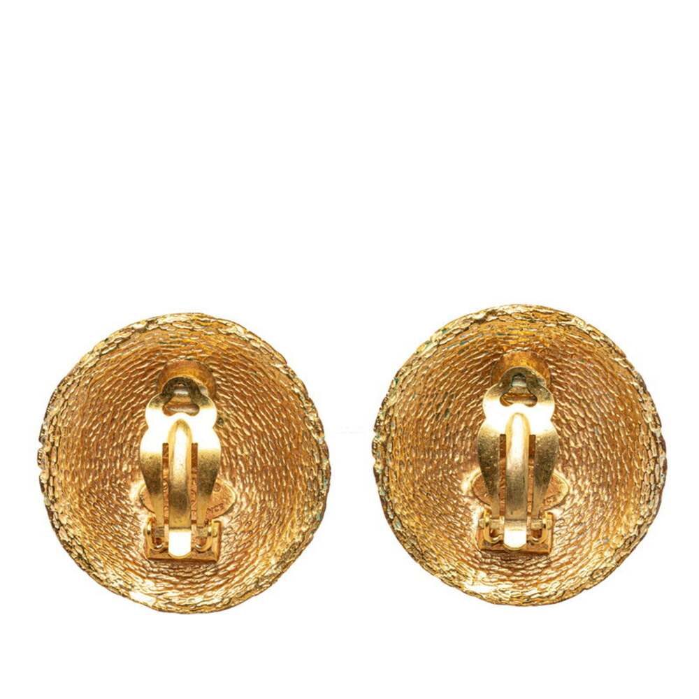 Chanel Cc Logo Clip-On Earrings Gold- #228776C70B - Picture 2 of 6